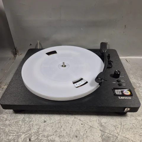 BOXED LENCO LS-50LEDBK LED TURNTABLE WITH BUILT IN SPEAKERS