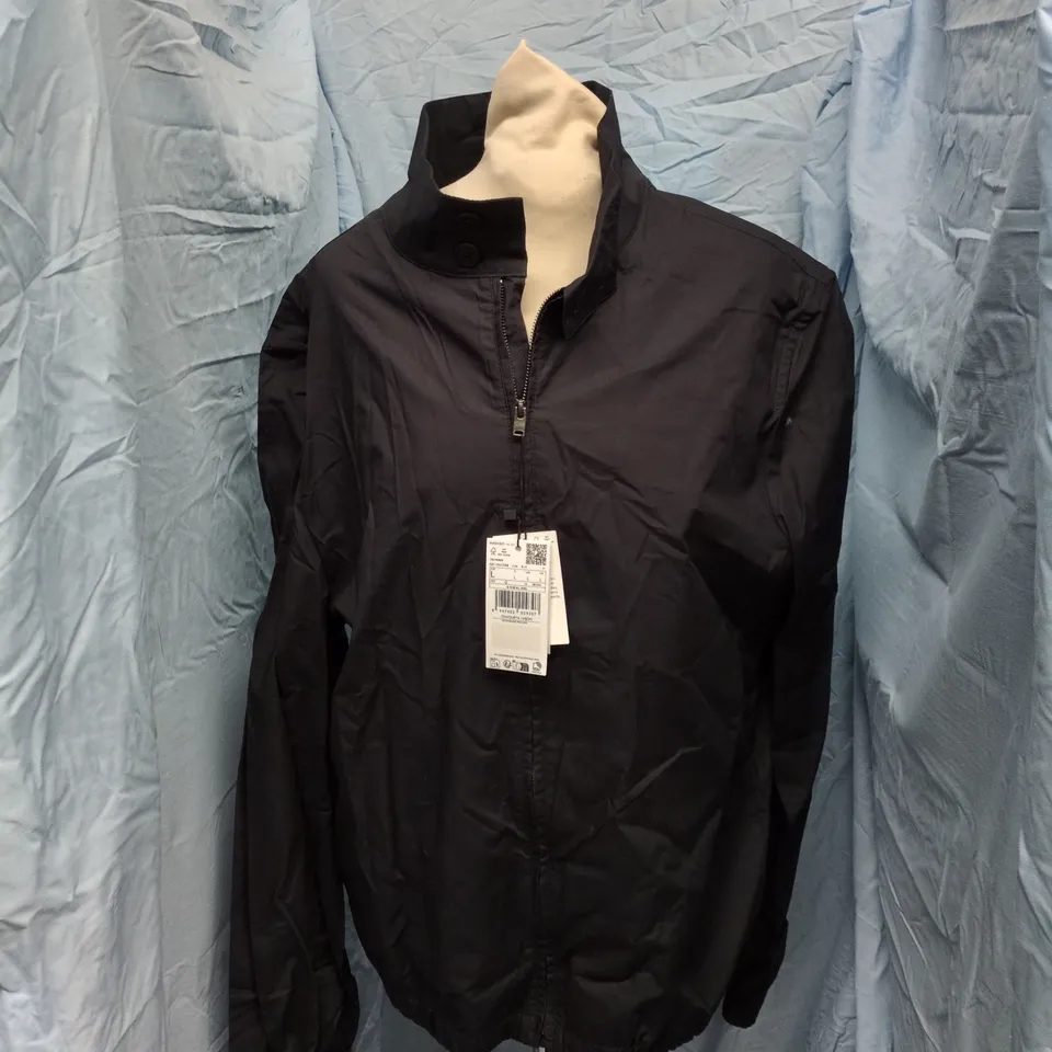 MANGO MNG ORGANIC COTTON JACKET – NAVY, UK SIZE L