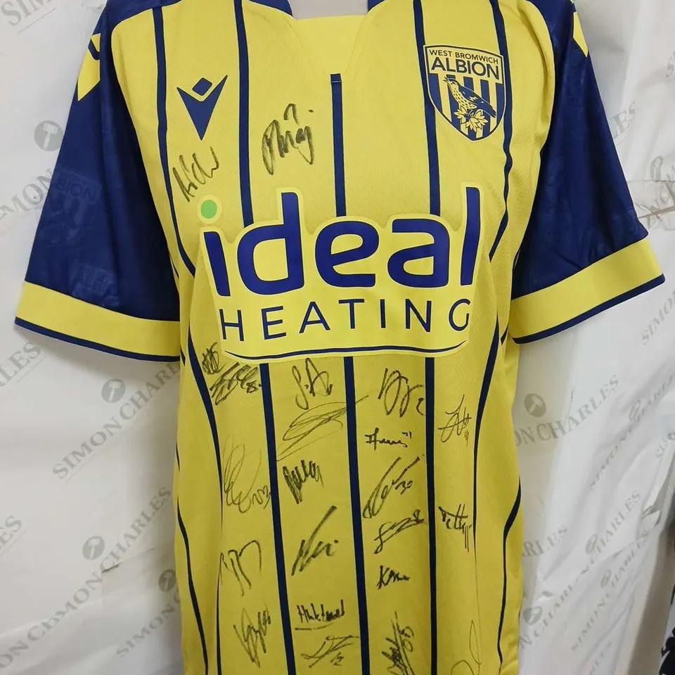 SIGNED MACRON WEST BROM AWAY (YELLOW) 24/25 JERSEY - LARGE