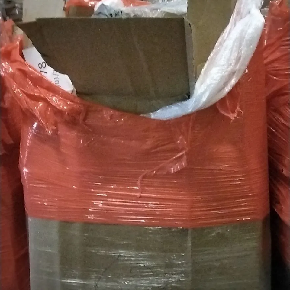 PALLET OF ASSORTED ITEMS INCLUDING AUTOMATIC PAPER SHREDDER, INFLATABLE GYMNASTIC MAT, CHRISTMAS TREE, BLADELESS PURIFIER & HEATER FAN