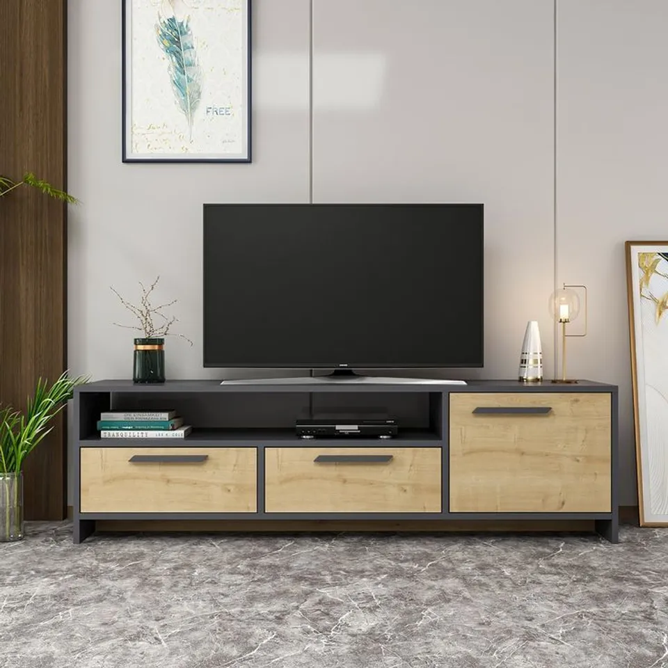 BOXED TYSON OAK TV UNIT