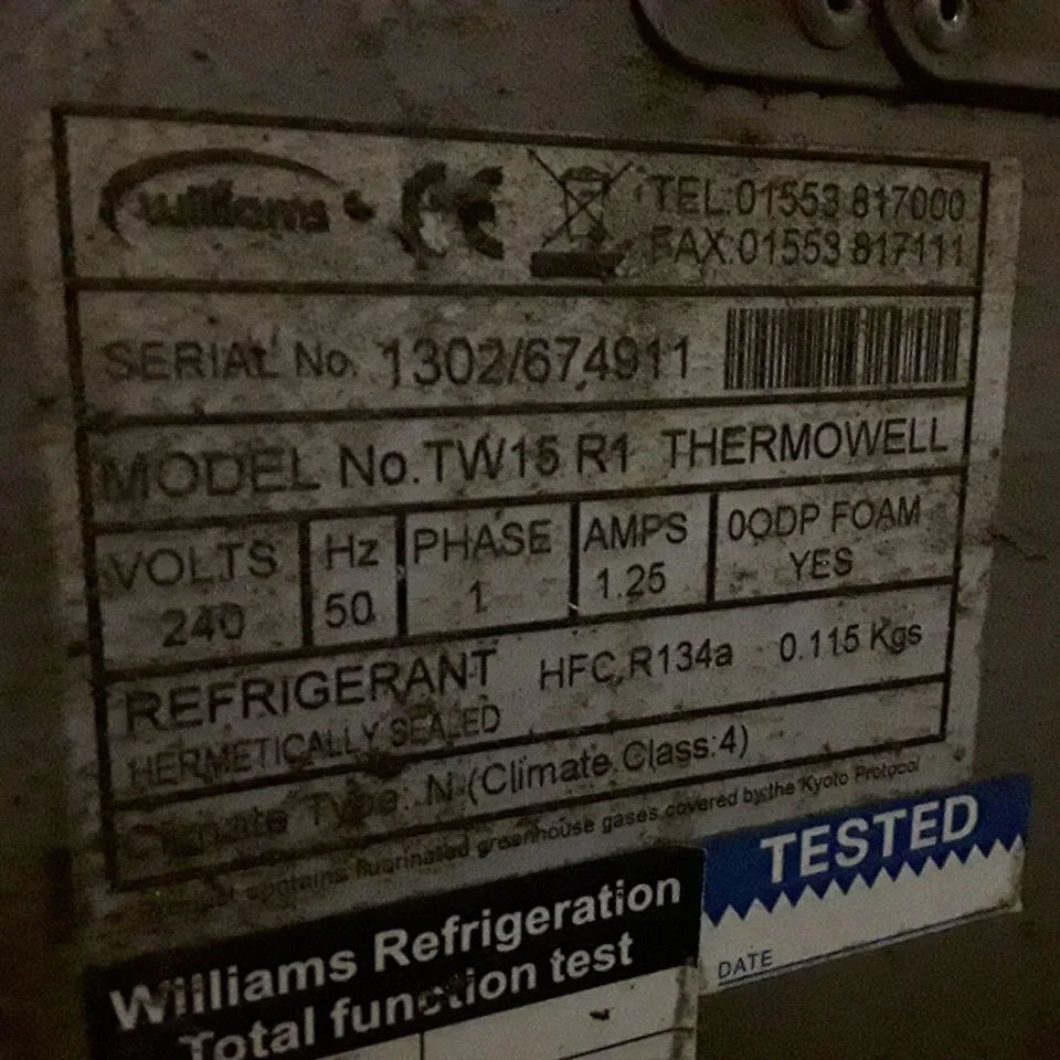 WILLIAMS TW15 THERMOWELL