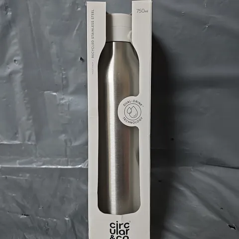 BOXED CIRCULAR & CO RECYCLED STAINLESS STEEL BOTTLE 750ML
