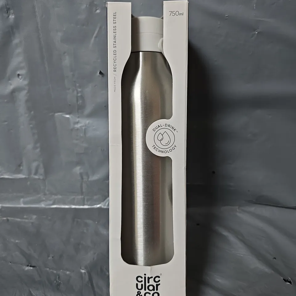 BOXED CIRCULAR & CO RECYCLED STAINLESS STEEL BOTTLE 750ML