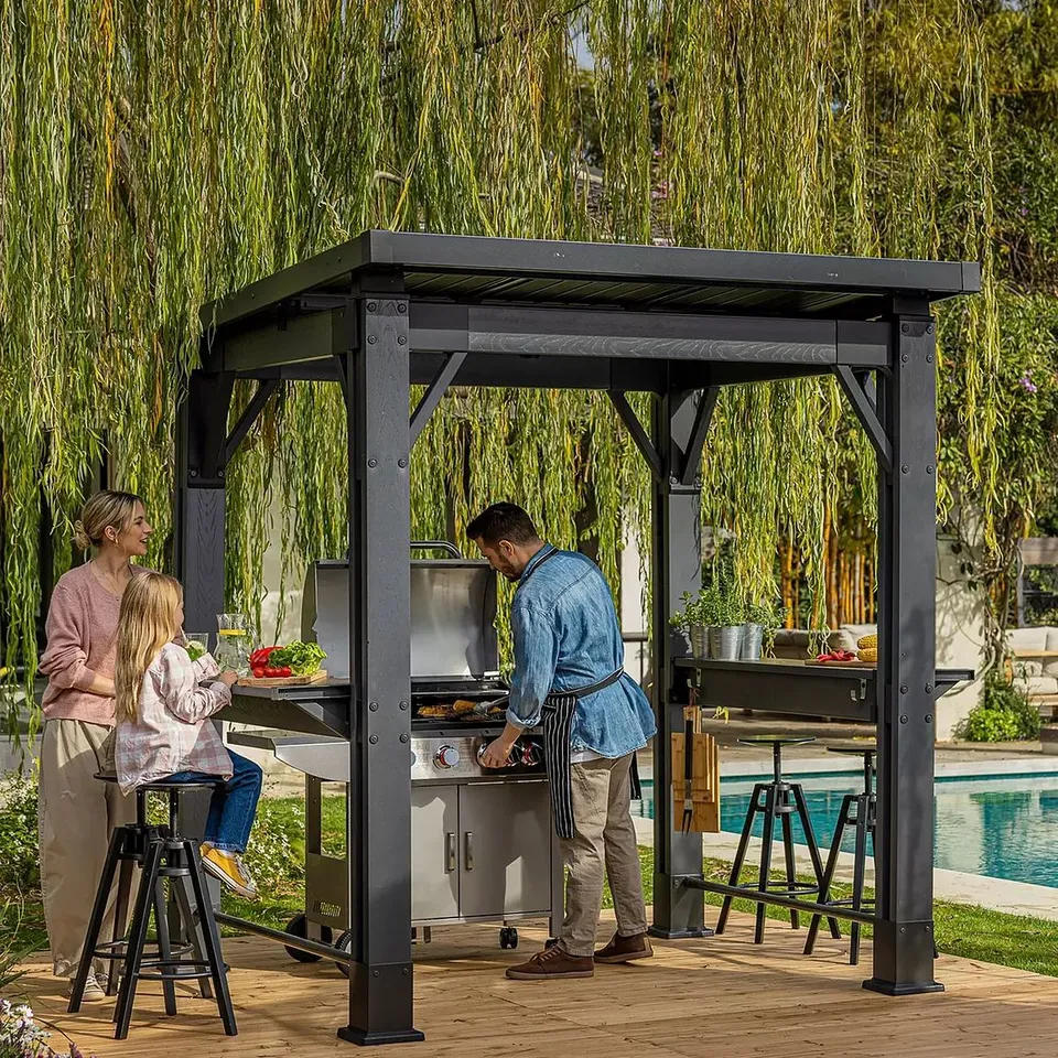 BOXED KETER GRILL GAZEBO (2 BOXES) RRP £899