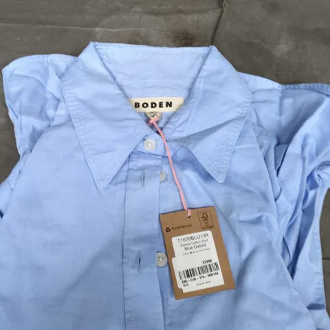 Boden Blue Oxford Cotton Shirt size 10