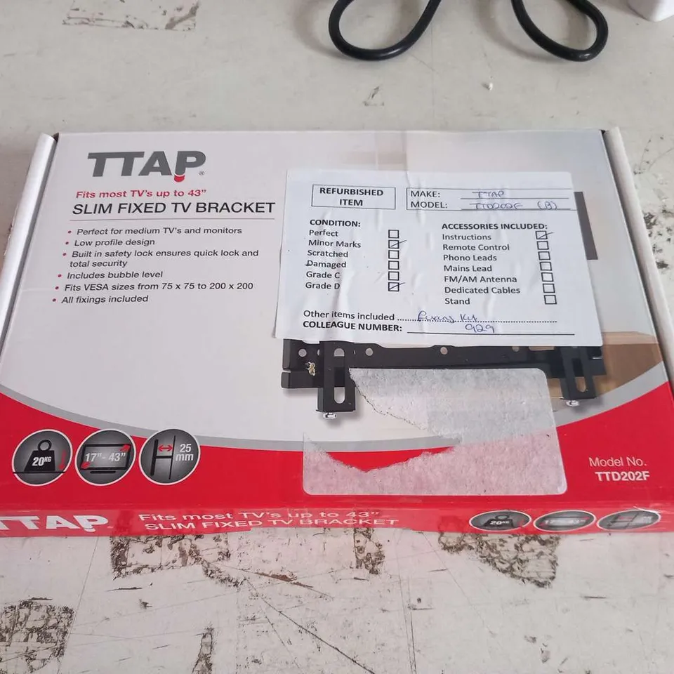TTAP TTD202F ESW TV WALL BRACKET