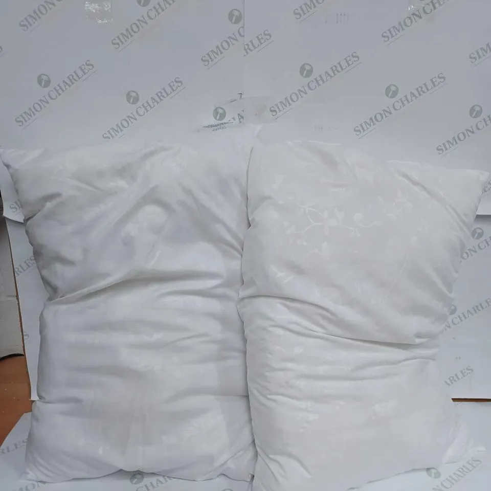 SUPERSOFT BY COZEE HOME SET OF 2 EMBOSSED MICROFRESH PILLOWS