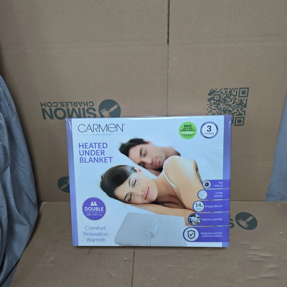 CARMEN HEATED UNDER BLANKET – DOUBLE (120 X 107 CM)