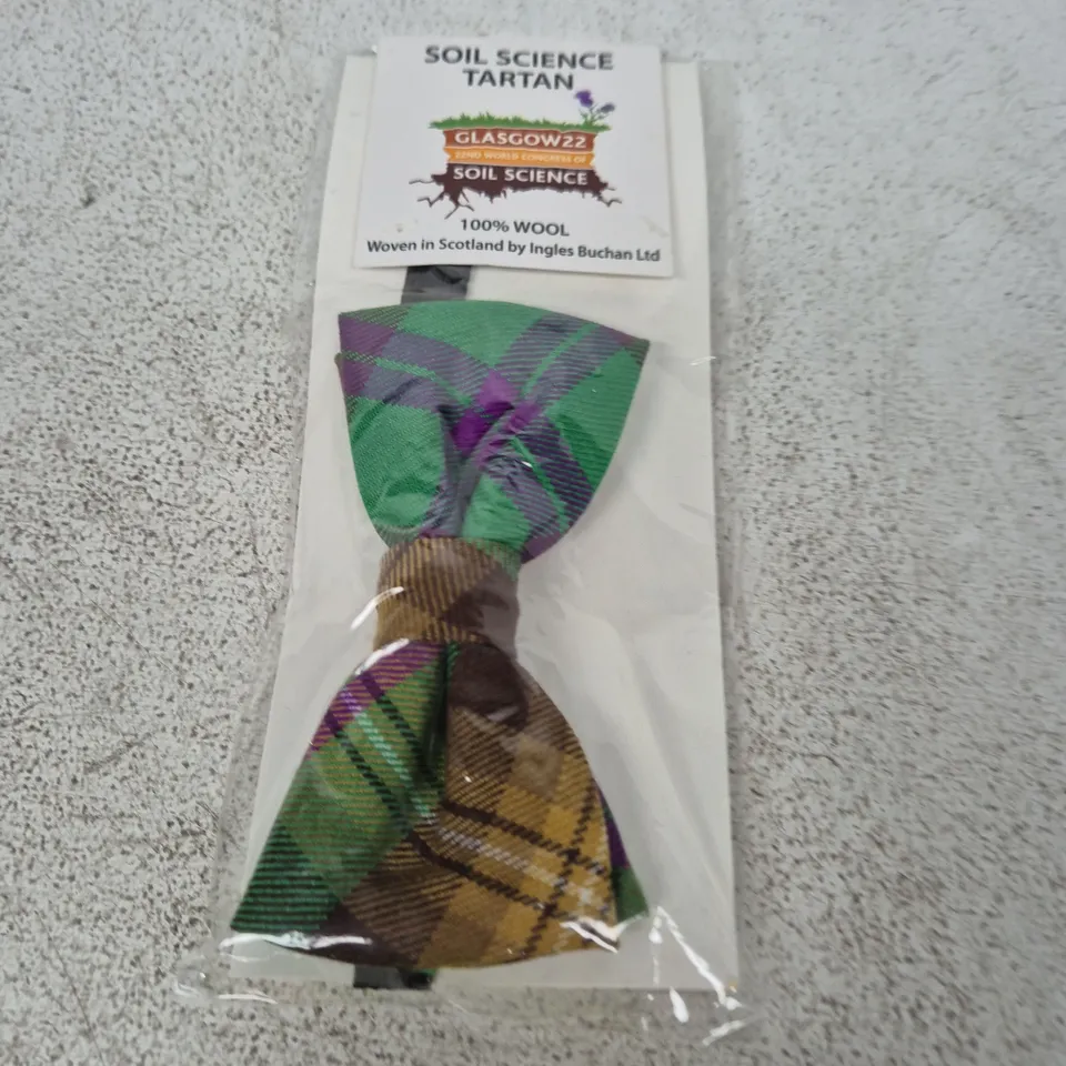 SOIL SCIENCE TARTAN BOW TIE – 100% WOOL, MADE IN SCOTLAND