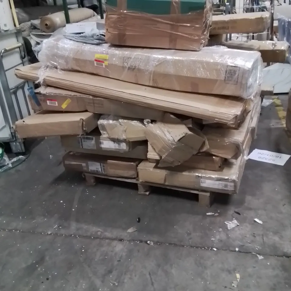 PALLET OF INCOMPLETE FURNITURE
