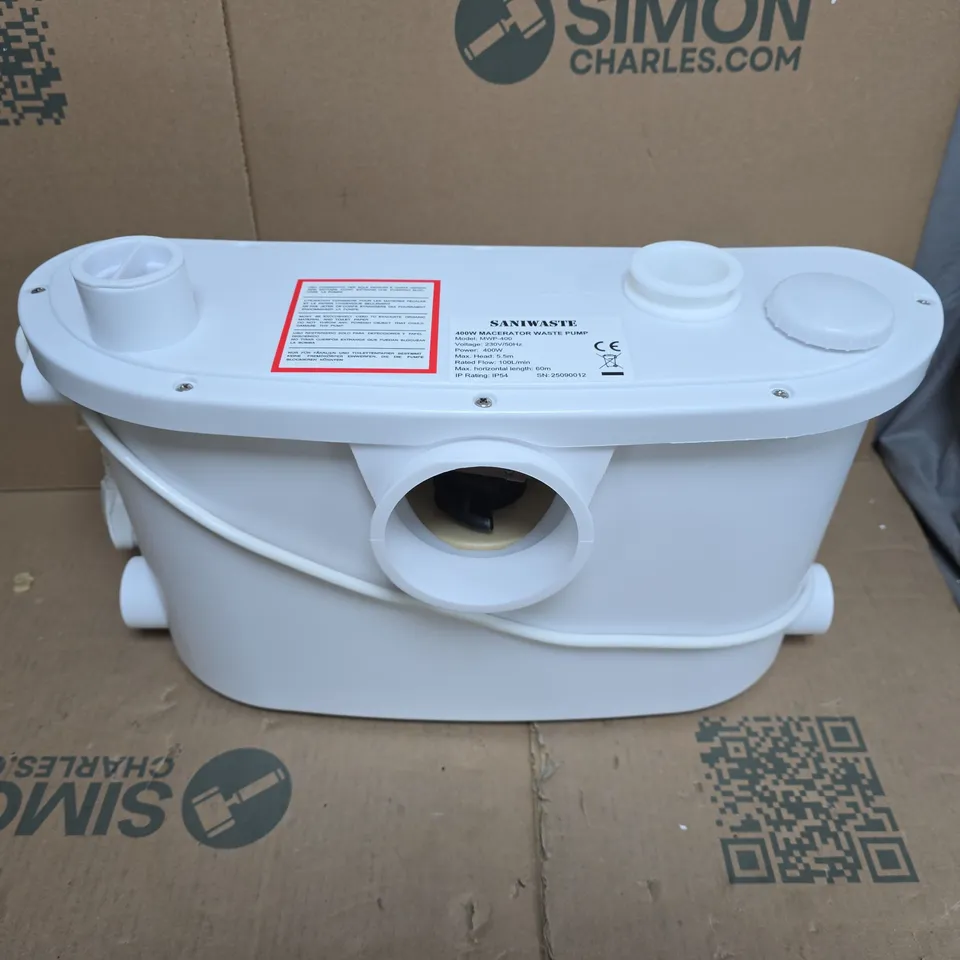 SANIWASTE 400W MACERATOR WASTE PUMP – MODEL MWP-400