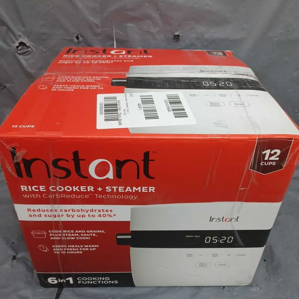 INSTANT RICE COOKER + STEAMER 12 CUP / 2.8L