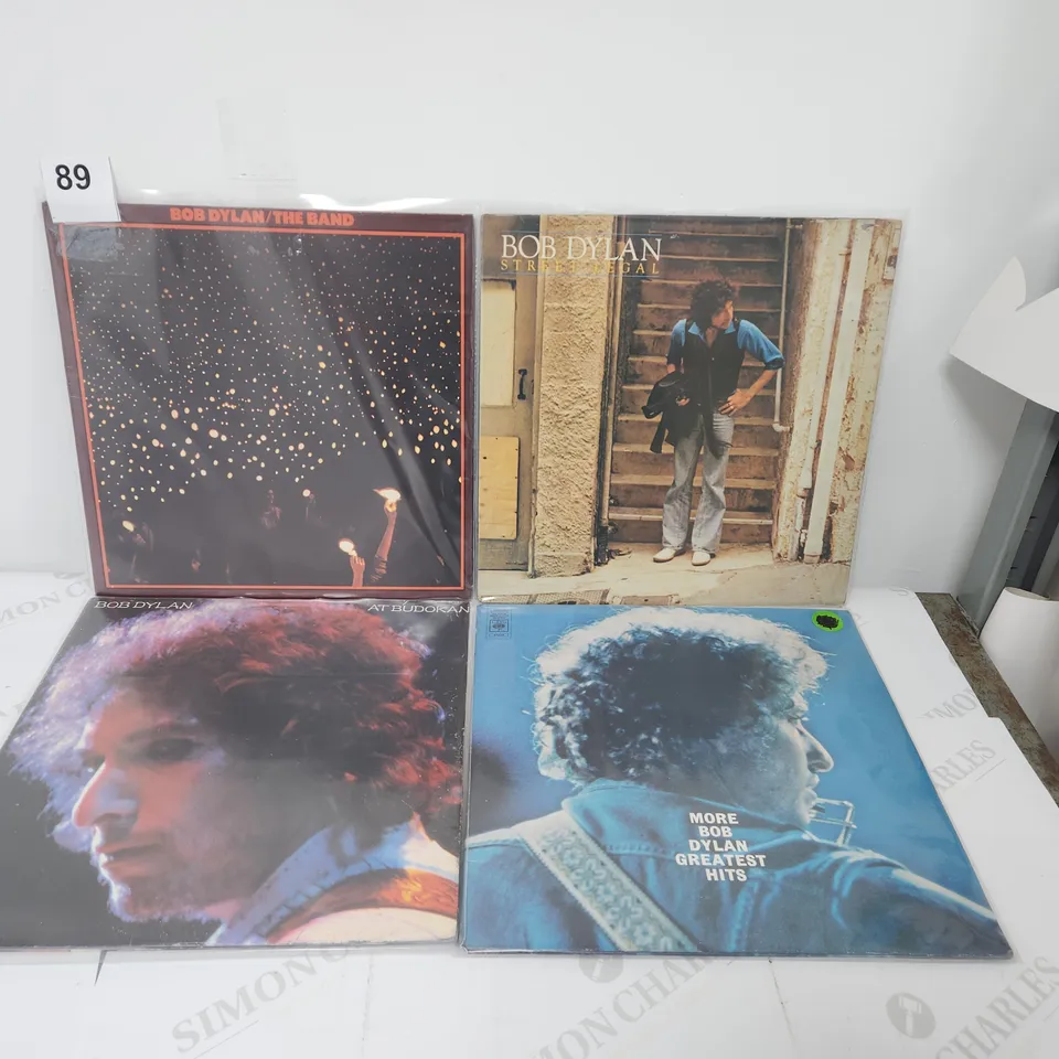 4 X BOB DYLAN VINYL RECORD LPS.