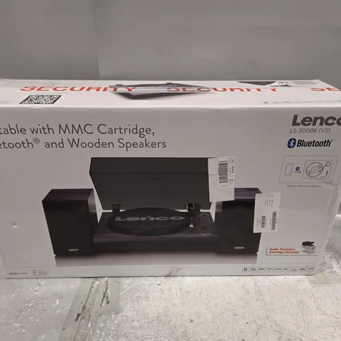 BOXED LENCO LS-300BK V2 TURNTABLE WITH BLUETOOTH