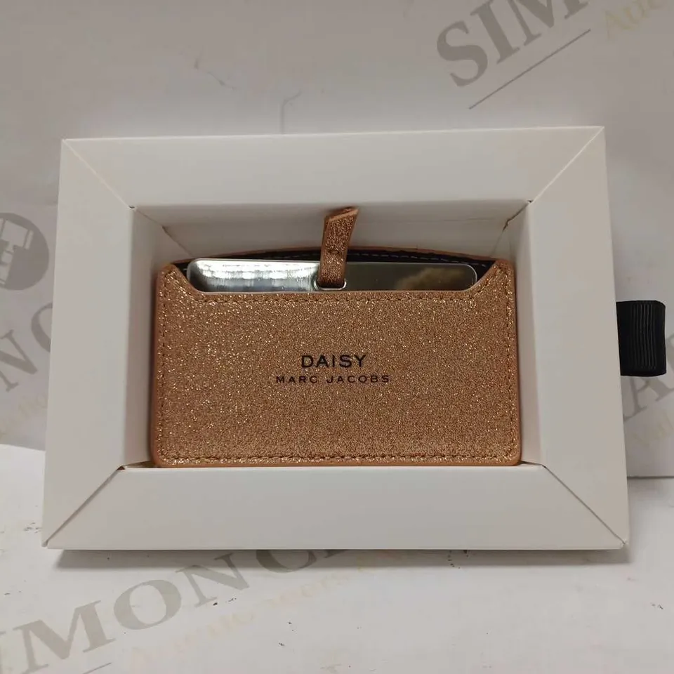 DAISY MARC JACOBS COMPACT MIRROR ROSE GOLD SPARKLE CASE