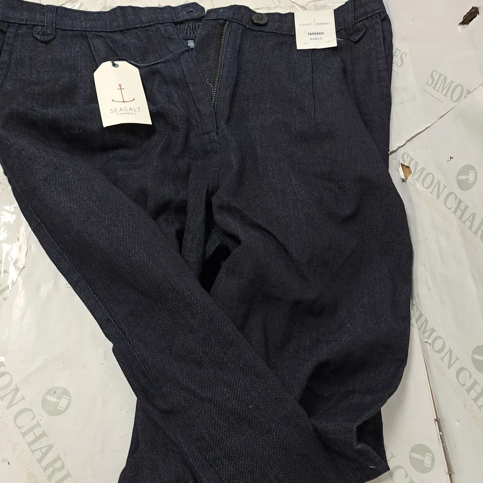 SEASALT CORNWALL MARSLANDS TROUSER DARKWASH - UK 16