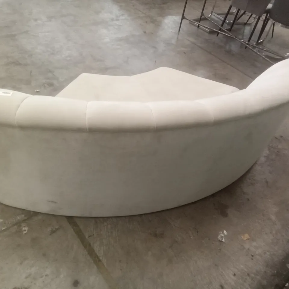 QUALITY DESIGNER ROUNDED CORNER UNIT - NATURAL FABRIC 