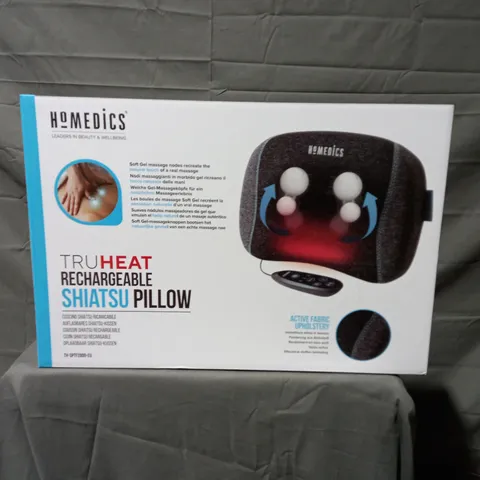 BOXED HOMEDICS TRUHEAT RECHARGEABLE SHIATSU PILLOW