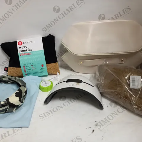 LOT OF APPROXIMATELY 10 ASSORTED HEALTH & BEAUTY ITEMS, TO INCLUDE WIGS, LED NAIL LAMP, HAIRBAND, ETC