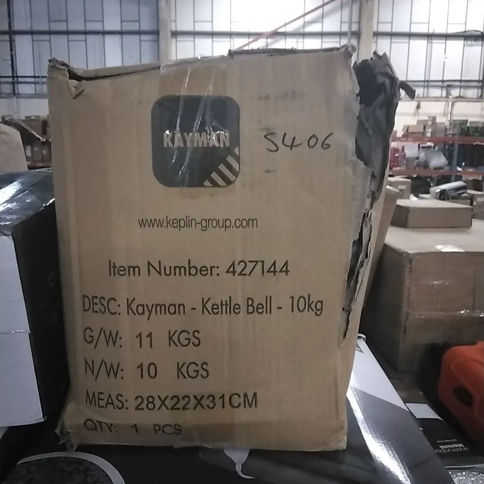 BOXED KAYMAN 10KG KETTLE BELL 