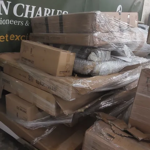 PALLET CONTAINING A LARGE QUANTITY OF ASSORTED DESIGNER FURNITURE PARTS ECT