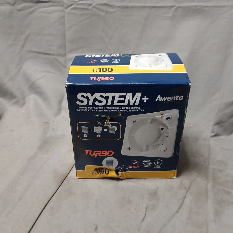 BOXED AND SEALED AWENTA SYSTEM+ TURBO