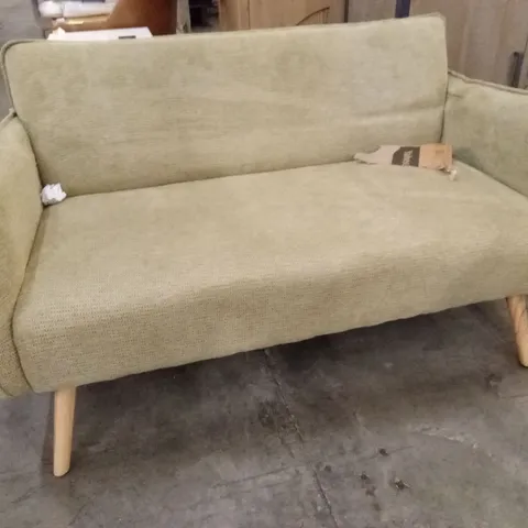 CARVALHO SOFT TOUCH FABRIC 2 SEATER SOFA OLIVE GREEN