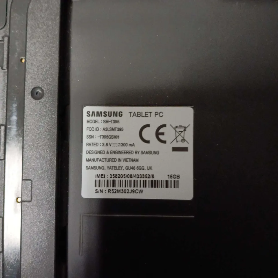 SAMSUNG TABLET PC SM-T395, 16GB, BLACK