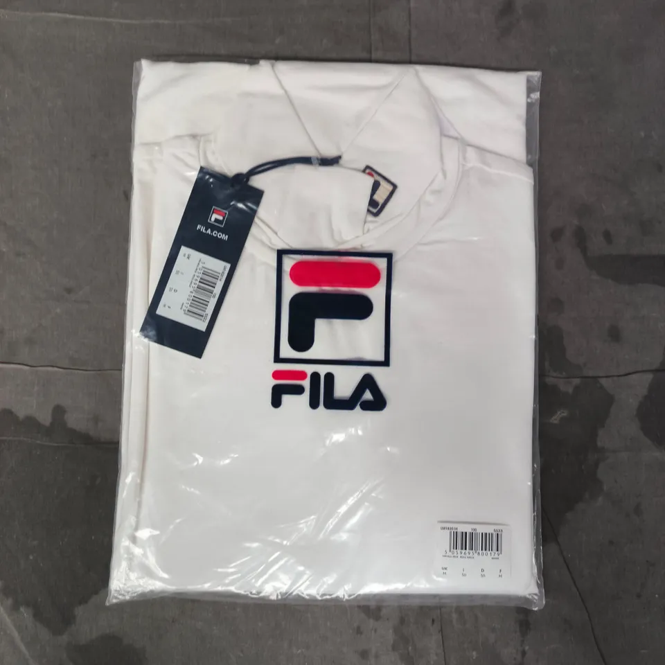 FILA 19TH ROLL NECK TOP IN WHITE SIZE MEDIUM