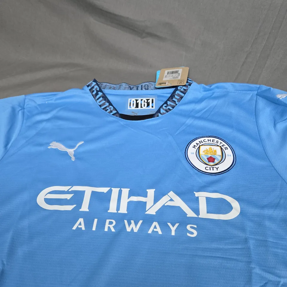 MANCHESTER CITY FC HOME SHIRT SIZE L