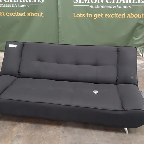 DESIGNER CLICK CLACK SOFA BED BLACK FABRIC