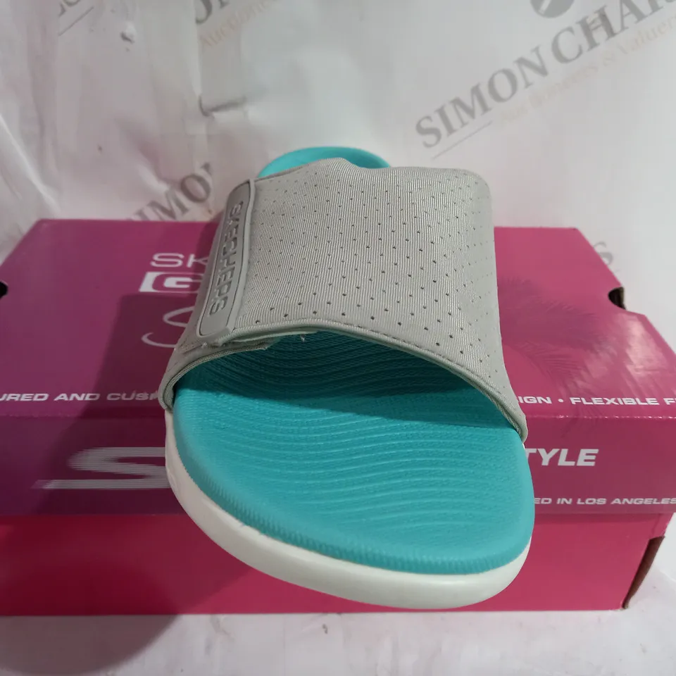 SKETCHERS GO WALK SANDAL - GREY SIZE 7