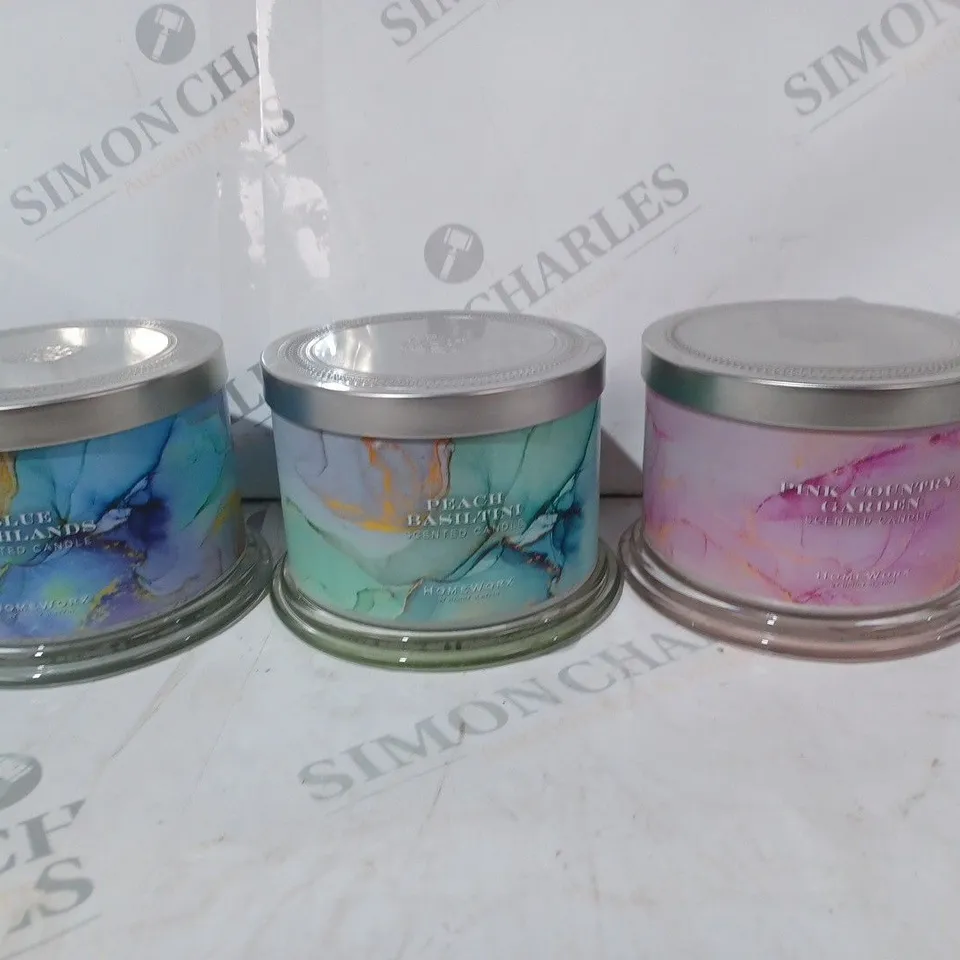 HOMEWORX BY HARRY SLATKIN SET OF HOME SANCTUARY 3 WICK CANDLES