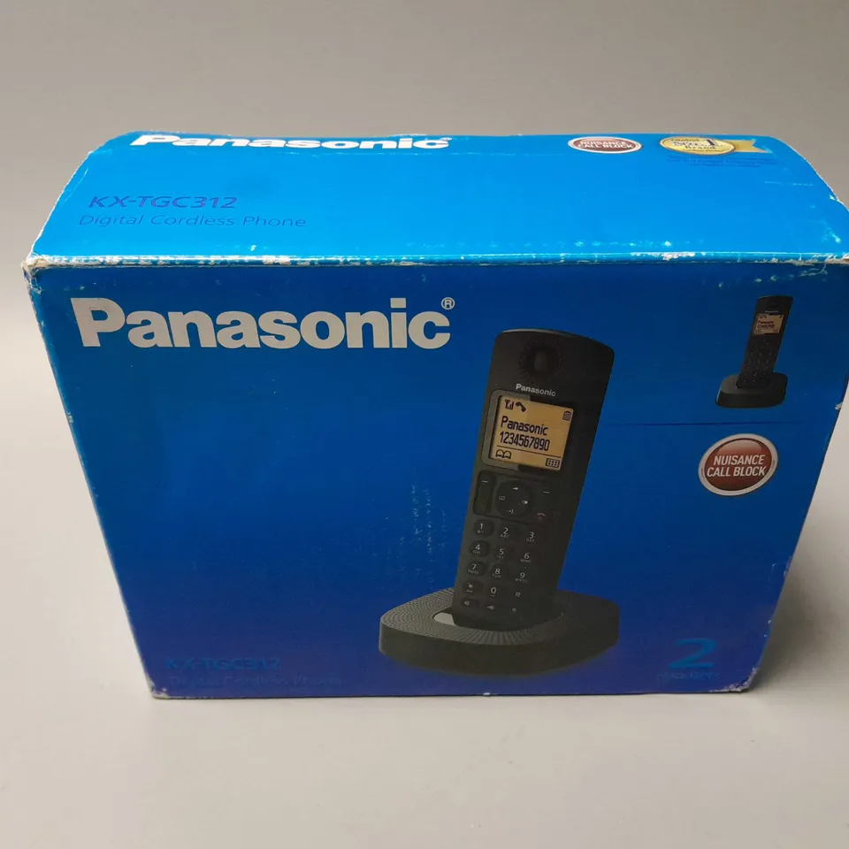 BOXED PANASONIC KX-TGC312 DIGITAL CORDLESS PHONE