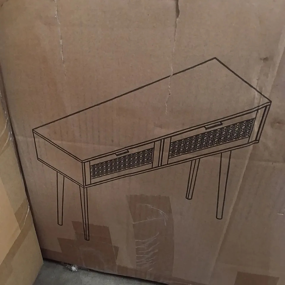 BOXED CONSOLE TABLE - BLACK