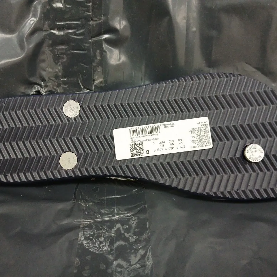 PAIR OF SUPERDRY TOE-POST FLIP FLOPS IN NAVY SIZE UK 7/8