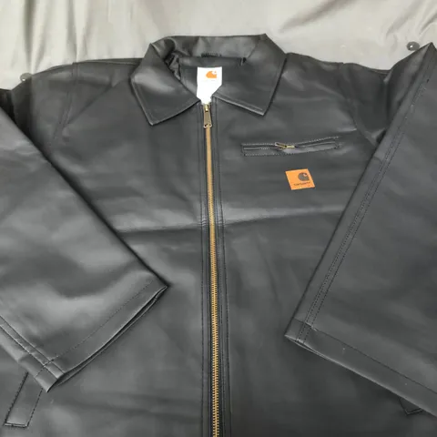 CARHARTT BLACK JACKET WITH ZIP FRONT – SIZE S