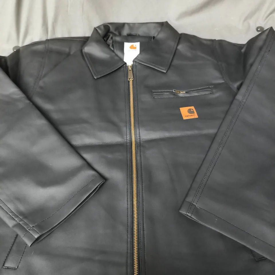 CARHARTT BLACK JACKET WITH ZIP FRONT – SIZE S