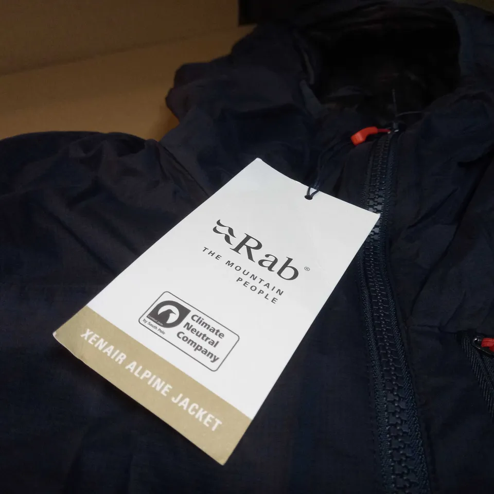 RAB NAVY ALPINE JACKET - LARGE