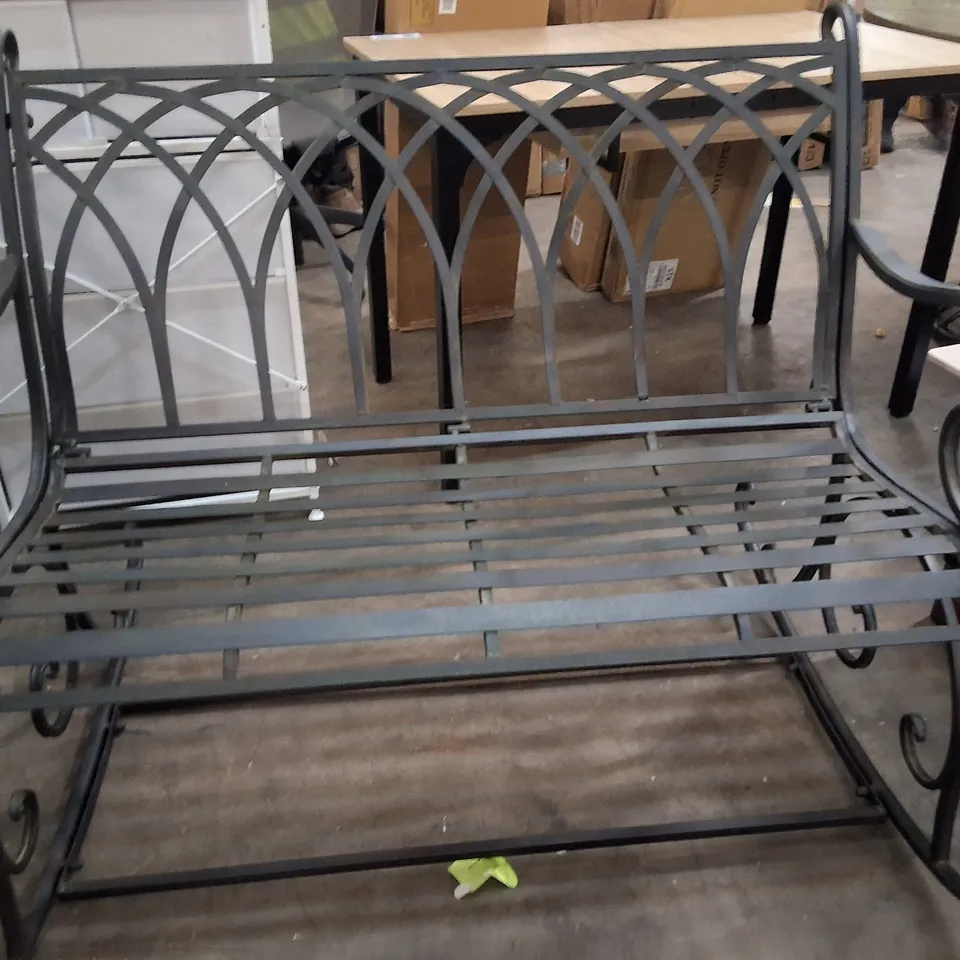 RESSI ROCK METAL BENCH BLACK RUST