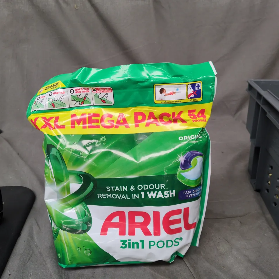 ARIEL 3IN1 PODS LAUNDRY DETERGENT – XL MEGA PACK, 54 WASHES
