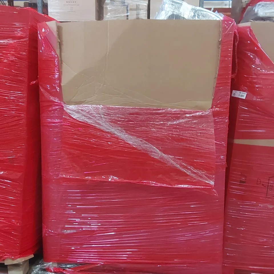 PALLET CONTAINING A LARGE QUANTITY OF ASSORTED ITEMS INCLUDING: FOLDING MATTRESS, MAT, FOAM ROLLER, SHOE RACK ECT
