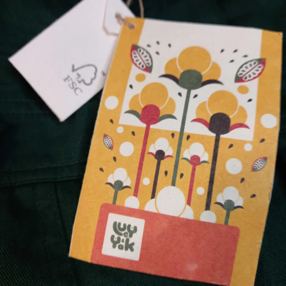 LUCY YAK POSY GREEN CARMEN BOILERSUIT - SMALL