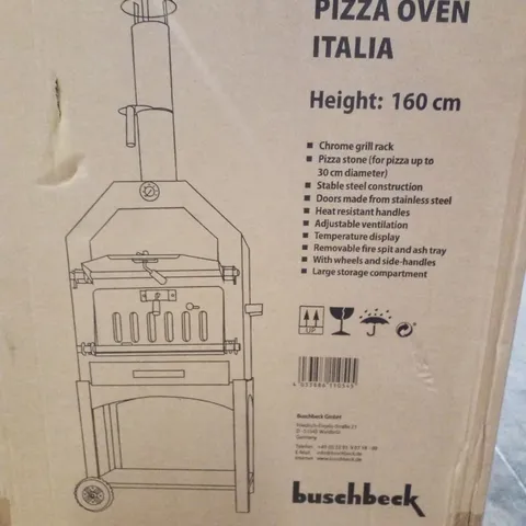 BOXED BUSCHBECK PIZZA OVEN ITALIA 160CM