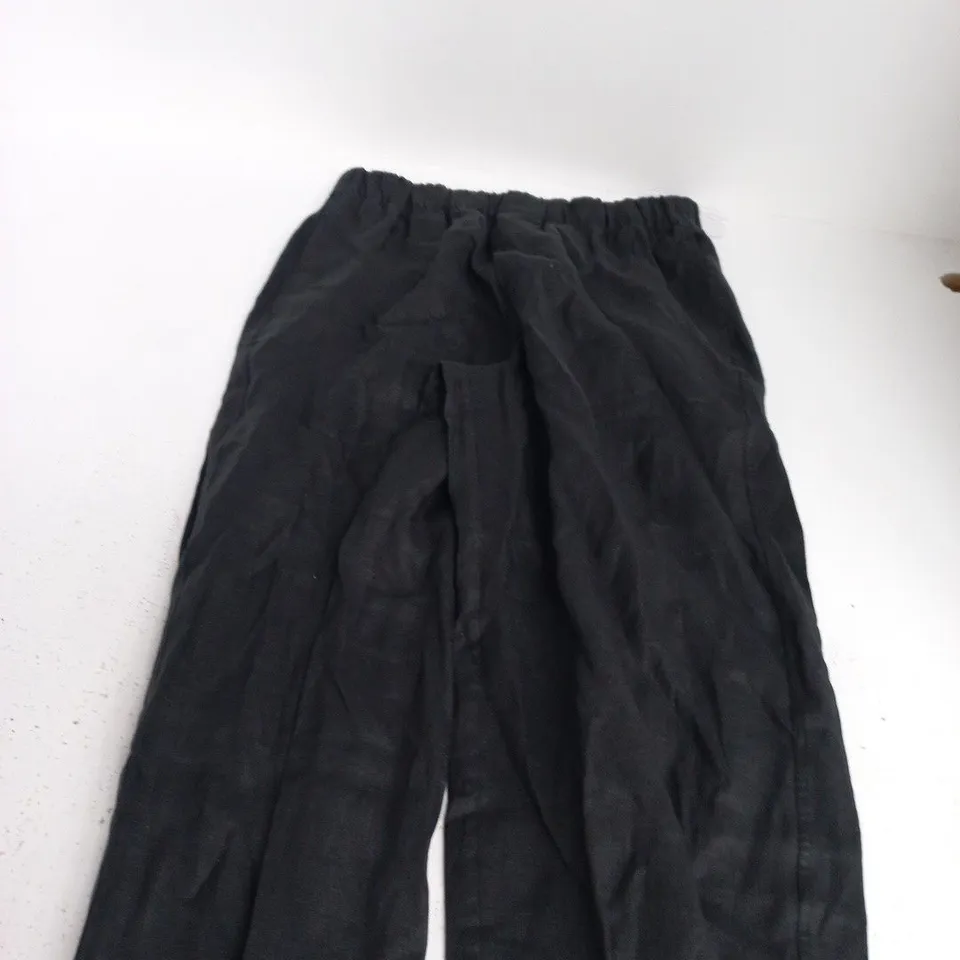 WNU THE PALAZZO: LINEN, BLACK – WOMEN'S PALAZZO TROUSERS - 12