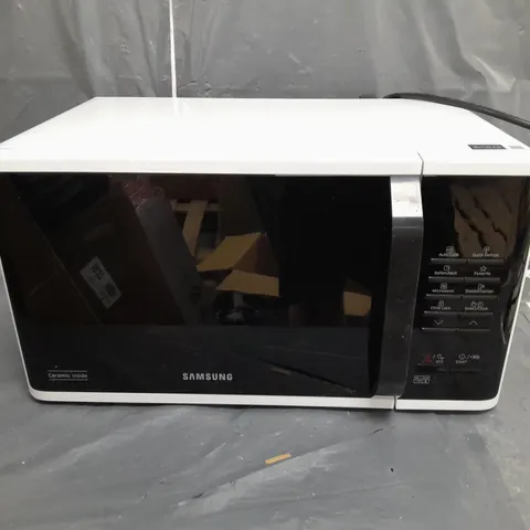 BOXED SAMSUNG MS23K3513AW/EU SOLO 23-LITRE MICROWAVE OVEN - WHITE - COLLECTION ONLY