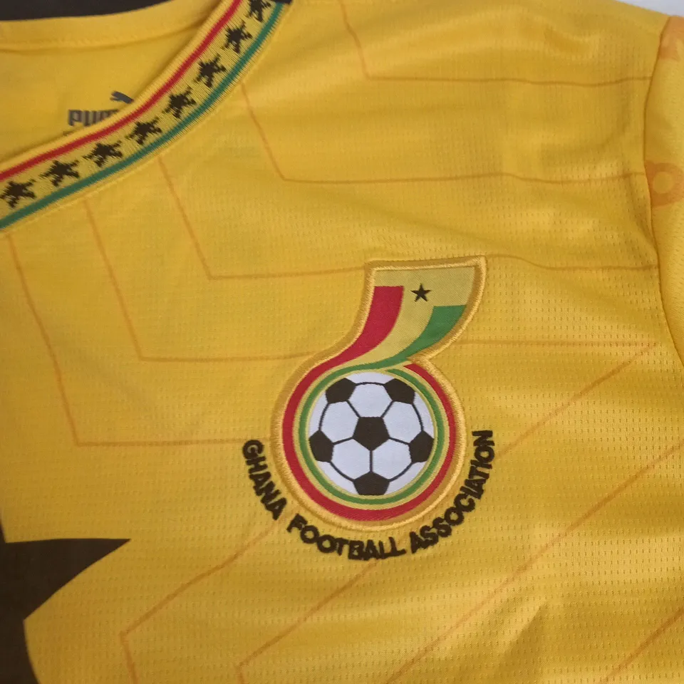 PUMA GHANA FOOTBALL ASSOCIATION FOOTBALL JERSEY – CALLISTO 17, YELLOW, SIZE L (US L / EU L) 