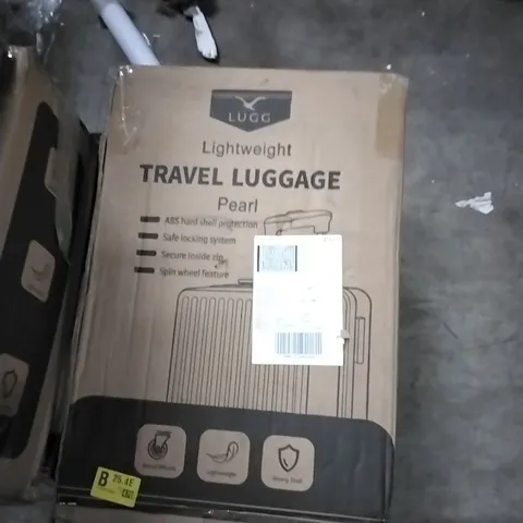 BOXED LUGG LIGHTWEIGHT TRAVEL LUGGAGE CASE - PEARL