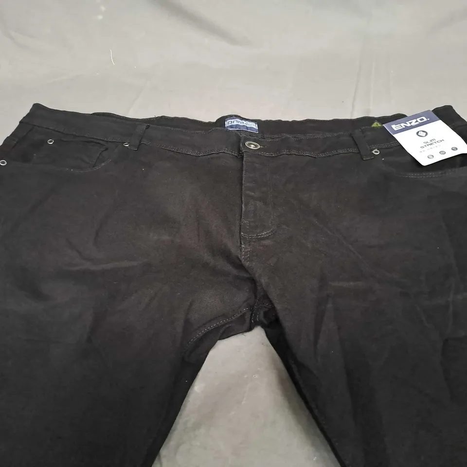 ENZO SLIM STRECH BLACK JEANS - 48S